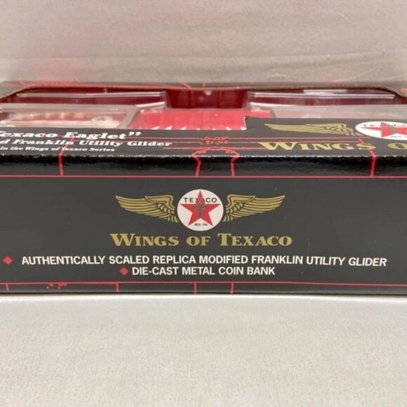 Vintage Wings of Texaco Eaglet Franklin Utility Glider Die-cast Coin Bank 2002 - Picture 6 of 15